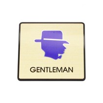 성원기업 표시팻말 표시창, 1개, 1-7.젠틀맨 GEENTLE MAN(골드마감) 60x60mm