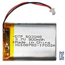 DTP 리튬폴리머전지 603048-PCM(3.7V 900mAh)51021RR 충전지, 1개, 1개