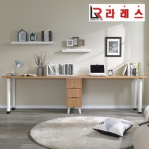 라레스가구 워니 트윈2800책상, 오크