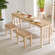 다니엘우드 아일랜드 160cm 홈바 원목 긴 테이블 사이드 보조식탁, 1600×450테이블(아카시아상판)_무도장