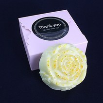 룰루데이 1구 자연유래비누+상자 완포장 답례품, 핑크, 1박스