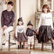몽피마피 러브로고테슬패밀리 티셔츠
