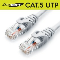 ANYPORT CAT.5e UTP 100Mbps 랜케이블 1M 그레이