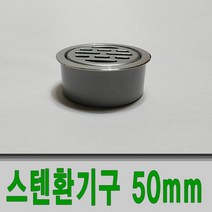 보스코 스텐 원형환기구 50mm 배기구 통풍 환기구 점검구 창, 1개