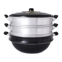 킹스타 대형 3단찜솥 48cm, 38cm