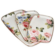 (쿡앤조이) 들장미 쟁반 3P, .