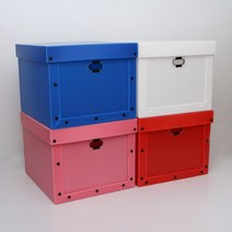 엘로우포장 다용도정리함 5개묶음 단추랜덤발송, 5개정리함특대형 블루