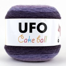 코디뜨개실 UFO 케이크볼 털실, 01 바이올렛나염