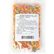 비닐포장 데코 (막대 레인보우) 60g, 1개