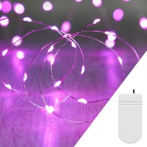 STRINGLIGHT 스트링라이트 LED, 미니버튼타입_핑크(골드와이어)