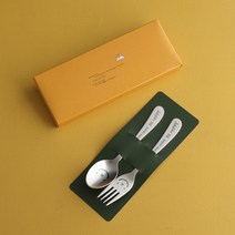 인스푼 원명 로고 기념문구 인쇄 어린이수저세트 어린이집 생일선물 답례품, 윙크 맏이 2종 (스푼+포크)