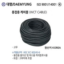 대명전선 용접선 WCT 16SQ 25SQ 35SQ 50SQ 1M 가격판매, WCT-16SQ, 1개