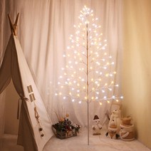 트리나라 [DC24V] LED 트리 8mm_하얀가지 웜화이트_150cm