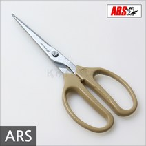 일본 아루스 ARS (340H-T) 크롬 쵸키가위 大 190mm, 베이지