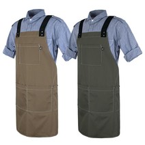 팀복 옥스포드H형앞치마 식당앞치마 카페앞치마 주방복 서빙복 유니폼 단체복 앞치마, 카키그레이, 1개