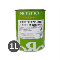 노루페인트 목재 철재용 유성페인트 슈퍼에나멜 플러스 1L, 백색(반광)