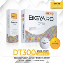 넥센 BIGYARD 빅야드 DT300 3피스 골프볼(12알), 칼라볼(오렌지.그린.핑크.옐로우)