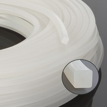 실리콘사각패킹 (가로5mm*세로40mm) - 10M(반투명)