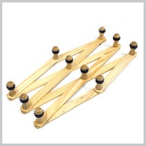 원목자바라옷걸이(대) 벽걸이형 옷걸이, 1개