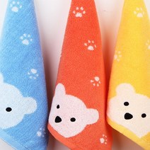 수건1번지 뉴 곰고리 네임 어린이집 고리수건, 옐로우, 1개