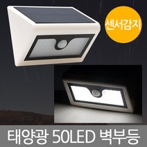 지오비즈 태양광 50LED 센서감지 벽부등, 혼합색상, 1개