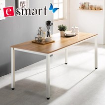 e스마트 스틸 테이블 1800*800 (일자다리), 화이트:화이트