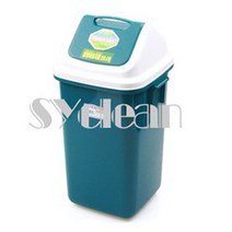 월드 사각휴지통 다크블루 5호 40L~50L 쓰레기통 청소용품