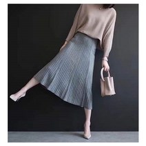 쇼룸 니트플레어롱스커트