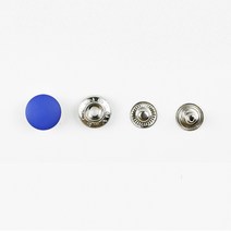 플라스틱 스냅단추15mm 핑크 레드 블루 블랙, 블루-스프링스냅, 10set