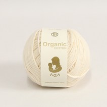 [앵콜스] 아가 오가닉코튼실 30g AGA Organic Cotton 유기농 면사 오가닉실 뜨개실 아기옷 아기양말 모자, 47 아이보리크림