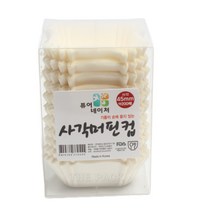 더팩 노르딕색지 사각머핀컵45mm 화이트