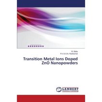 Transition Metal Ions Doped Zno Nanopowders Paperback, LAP Lambert Academic Publishing