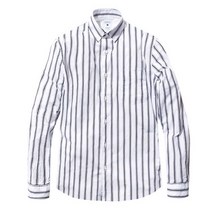 더셔츠하우스 베이직 코튼 스트라이프셔츠 T77S06-2-블랙