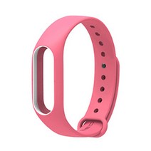 [J&T] 샤오미 미밴드2 호환 스트랩 컬러밴드, 핑크, 1개