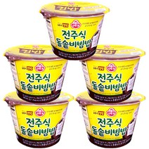 오뚜기 즉석 컵밥 전주식 돌솥비빔밥, 233g, 5개