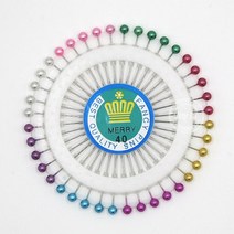 조이십자수 시침핀 진주핀 실크핀 홍핀, [MERRY]40p 원형 시침핀, 1세트