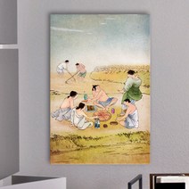 꾸밈 iw740-조선시대퓨전라이프먹거리중형노프레임 액자, 4타입