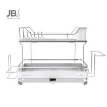 JBJ 베이직 2단 식기건조대 D타입 2color, 화이트, 500개