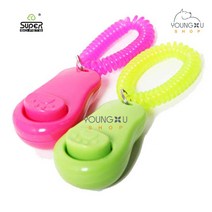 슈퍼펫 강아지 트레이닝 클리커 호루라기, 핑크, 1개