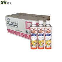 럭키 락카 스프레이 1박스, 투명 40개 한박스