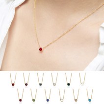 미스21 탄생석 목걸이 16인치 (nk234)