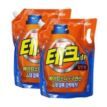 LG생활건강 테크 액체 세제 리필형 드럼용 2L+2L(1세트), 테크 액체 리필(일반용)2L, 2개