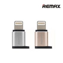 엔터코퍼레이션 REMAX 수퍼 커넥션 마이크로 5핀 TO 애플 8핀 젠더, 1개, 실버