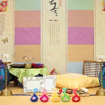 도담스토리 누리백수백복좌식상 전통돌상대여 돌상준비 집에서돌상차림 의상포함, 누리좌식돌상