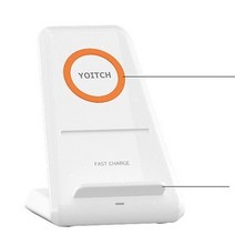 요이치 스탠드 패드 슬림형 고속 급속 무선충전기, 1 요이치급속무선충전기스탠드-화이트