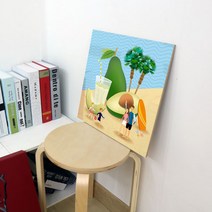 꾸밈 ck472-아크릴액자여름속과일이야기 액자, 타입6-아보카도