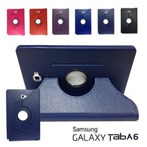 삼성 갤럭시 탭A6 10.1 SM-T580 SM-T585 고급 가죽 회전형 케이스, 곤색