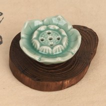 신연밥 향꽂이 청자(향나무 받침포함), 1개