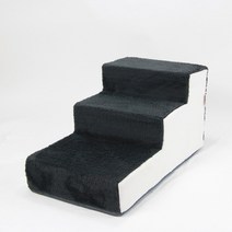 Uniondeco 강아지계단(스펀지포함) 계단, 계단3단, 블랙화이트