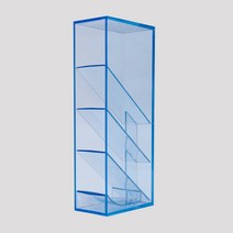 CARL 공간활용 스마트 멀티스탠드 소 MS-201 펜꽂이, 투명블루